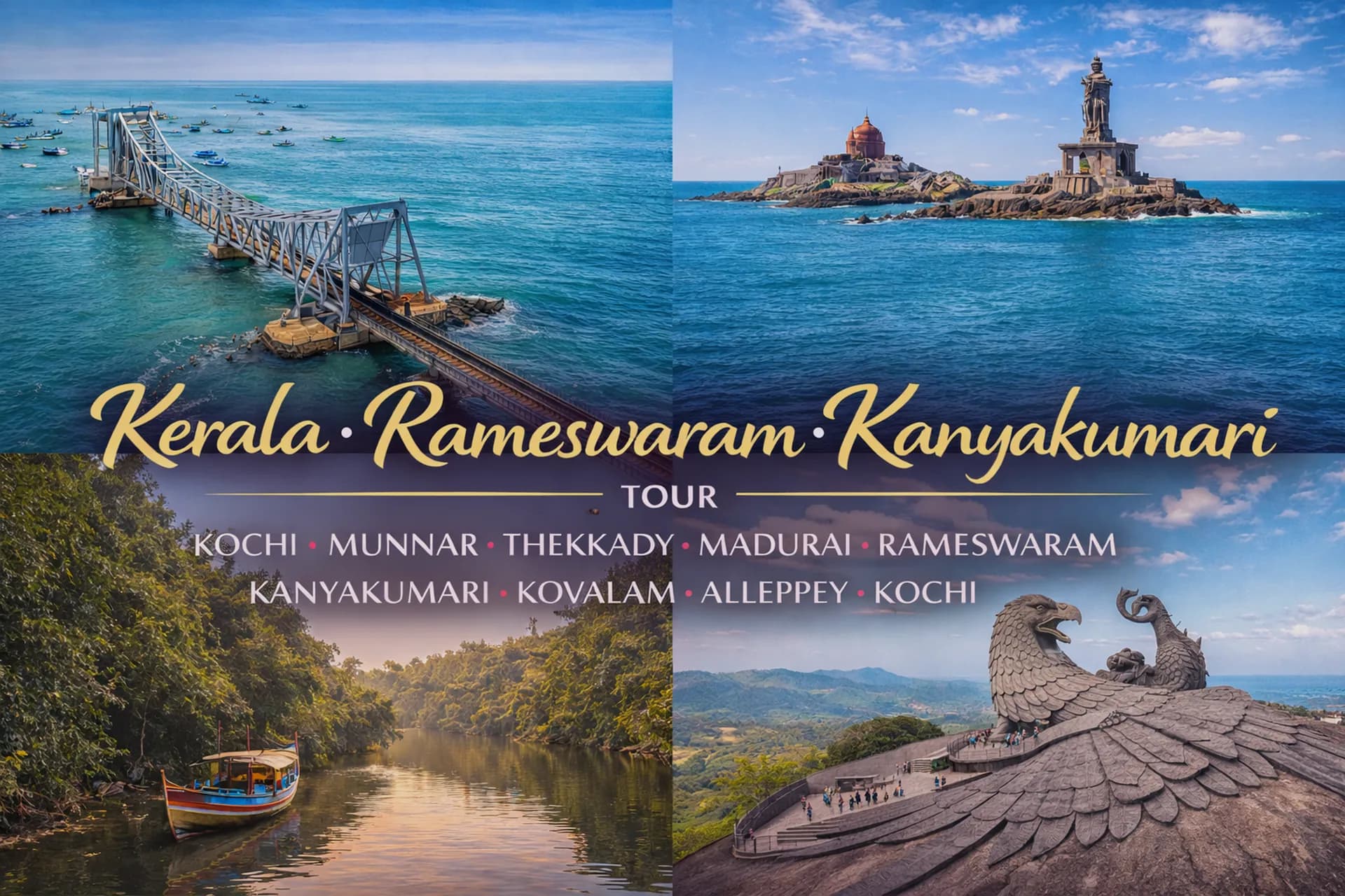 Kerala Rameshwaram Kanyakumari Tour