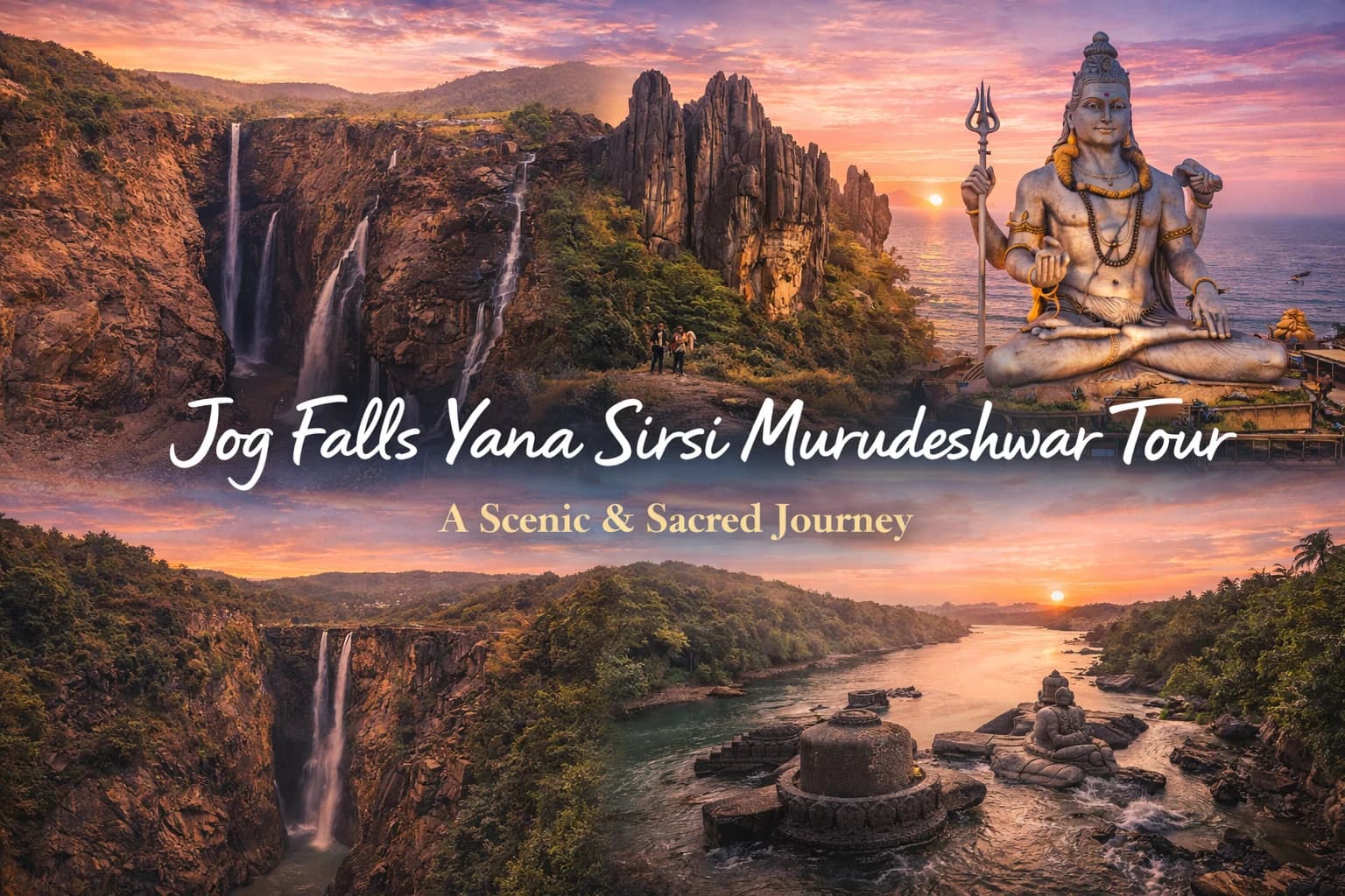 Jog Falls Yana Sirsi Murudeshwar Tour