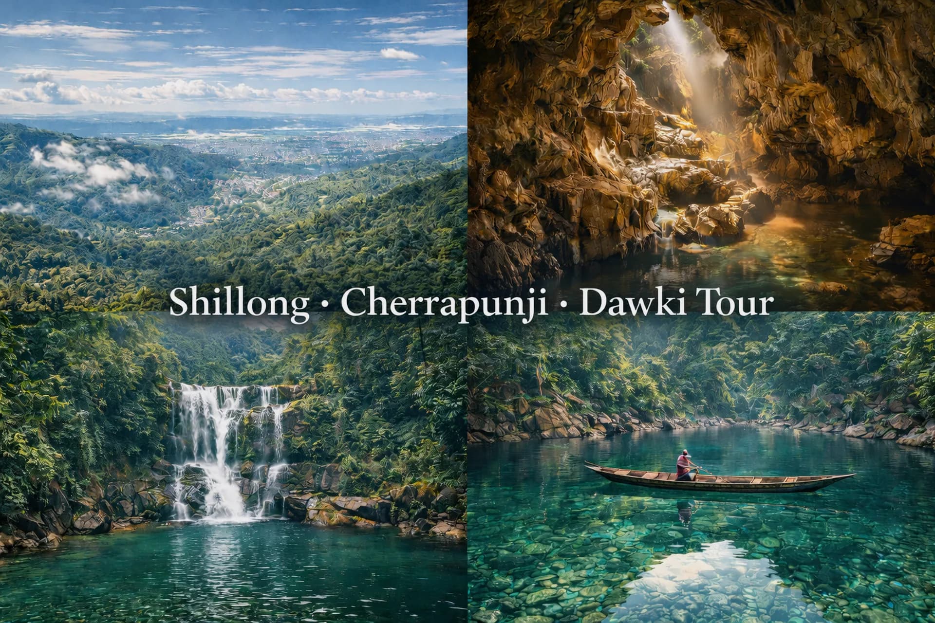 Shillong Cherrapunji Dawki Tour